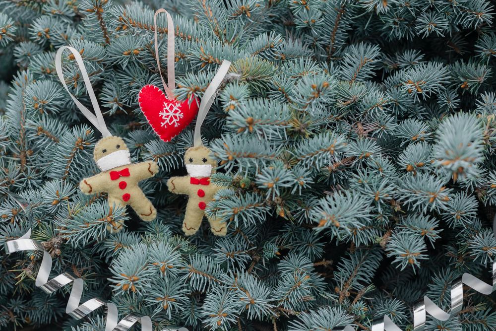 Kids christmas ornaments gingerbread men