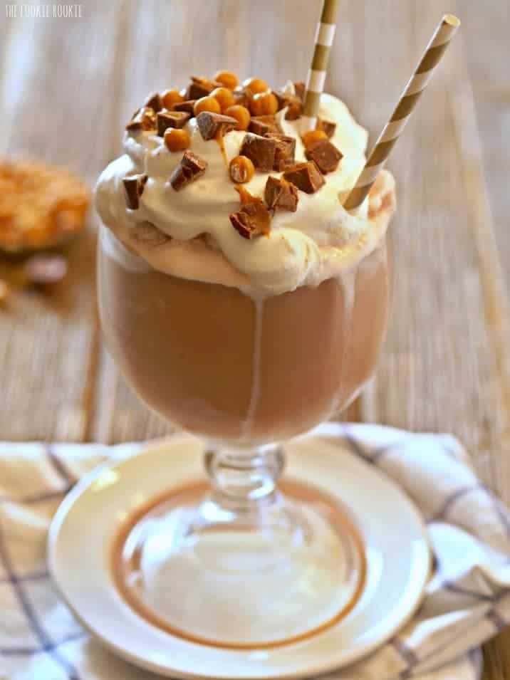 Frozen caramel hot chocolate