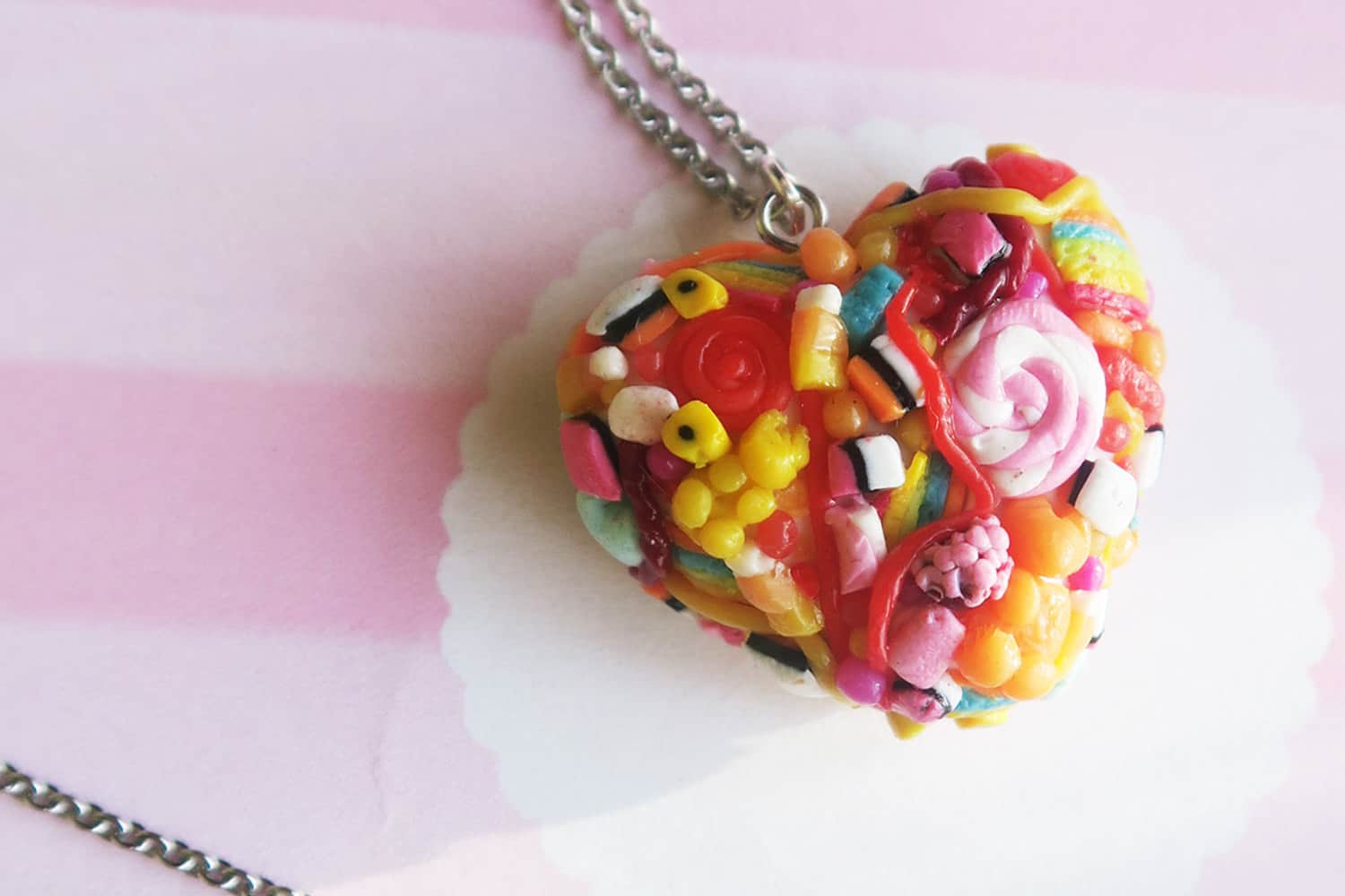 Candy heart necklace