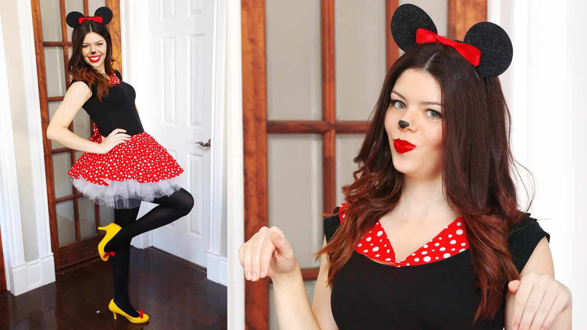 No sew minnie mouse halloween costume