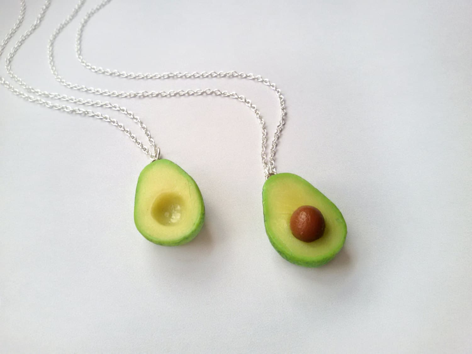 Buy Avocado Friendship Necklace Set of 2, Funny Cute Bff Best Friend Gift,  Foodie Millenial Present Vegetarian Vegan Gift, Stainless Steel Chain  Online in India - Etsy