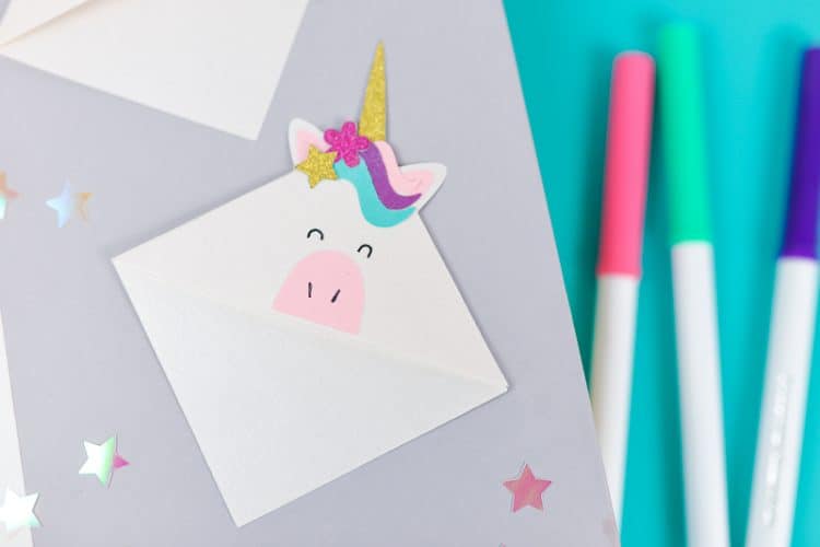 Unicorn bookmarks diy