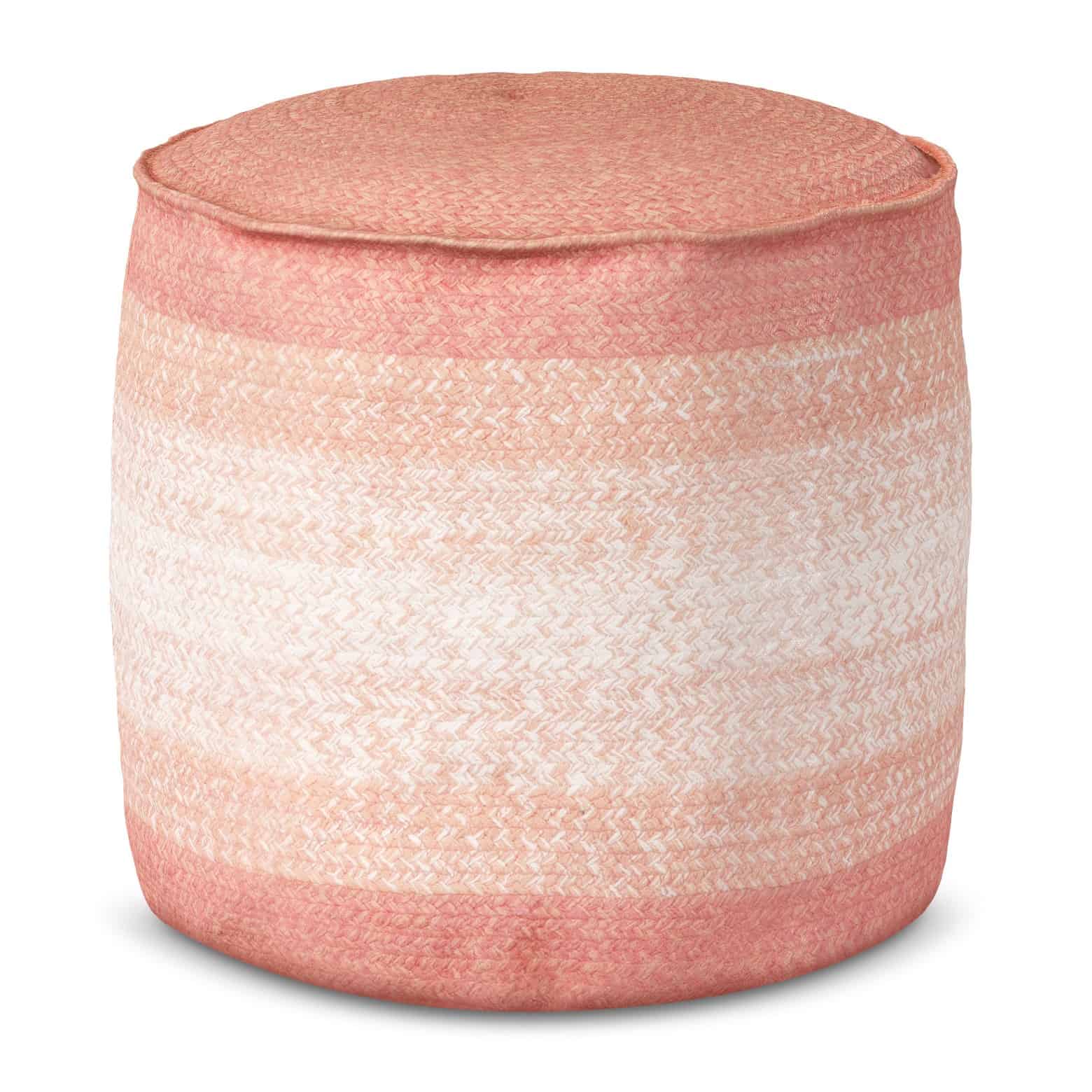Braided peach pouf from target