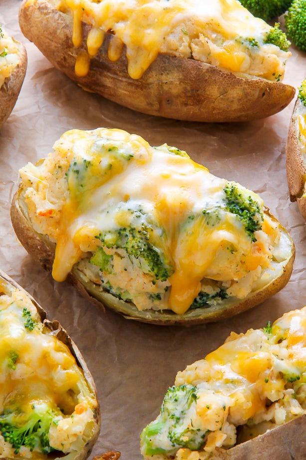 Broccoli and cheddar baked potato