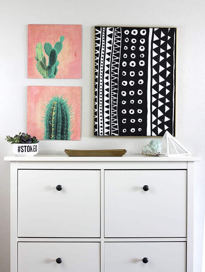 Diy cactus wall art