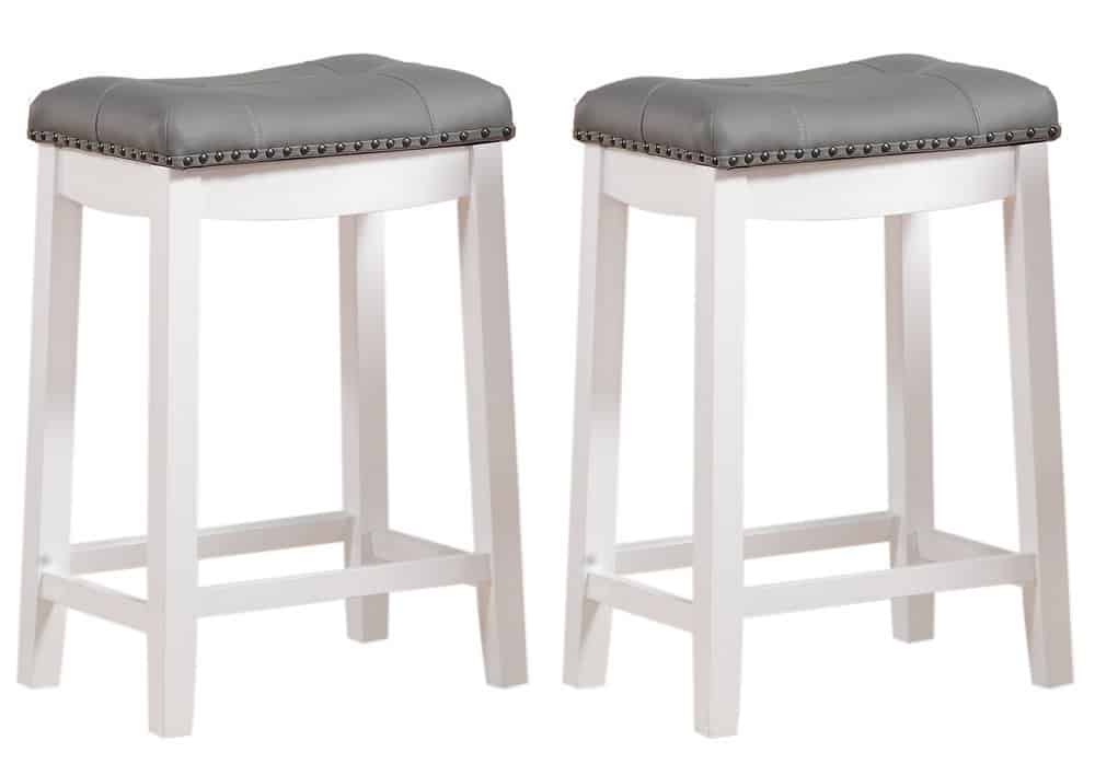 Padded saddle bar stool from amazon