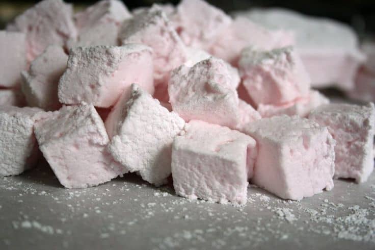 Rose marshmallows