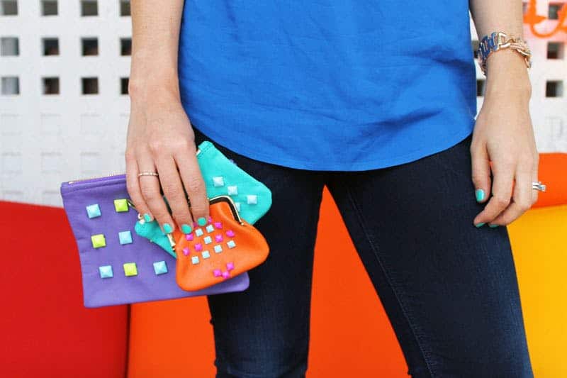 Studded clutch diy