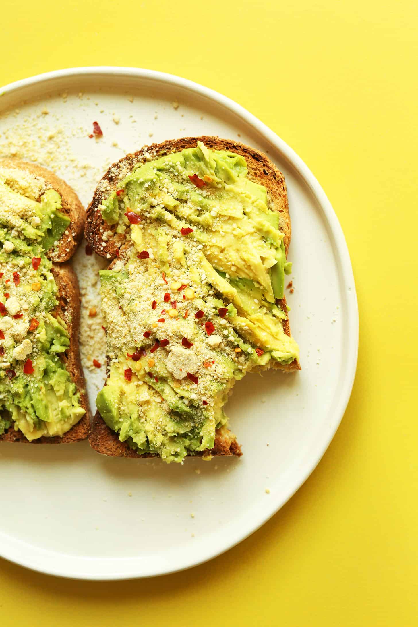Vegan avocado toast recipe