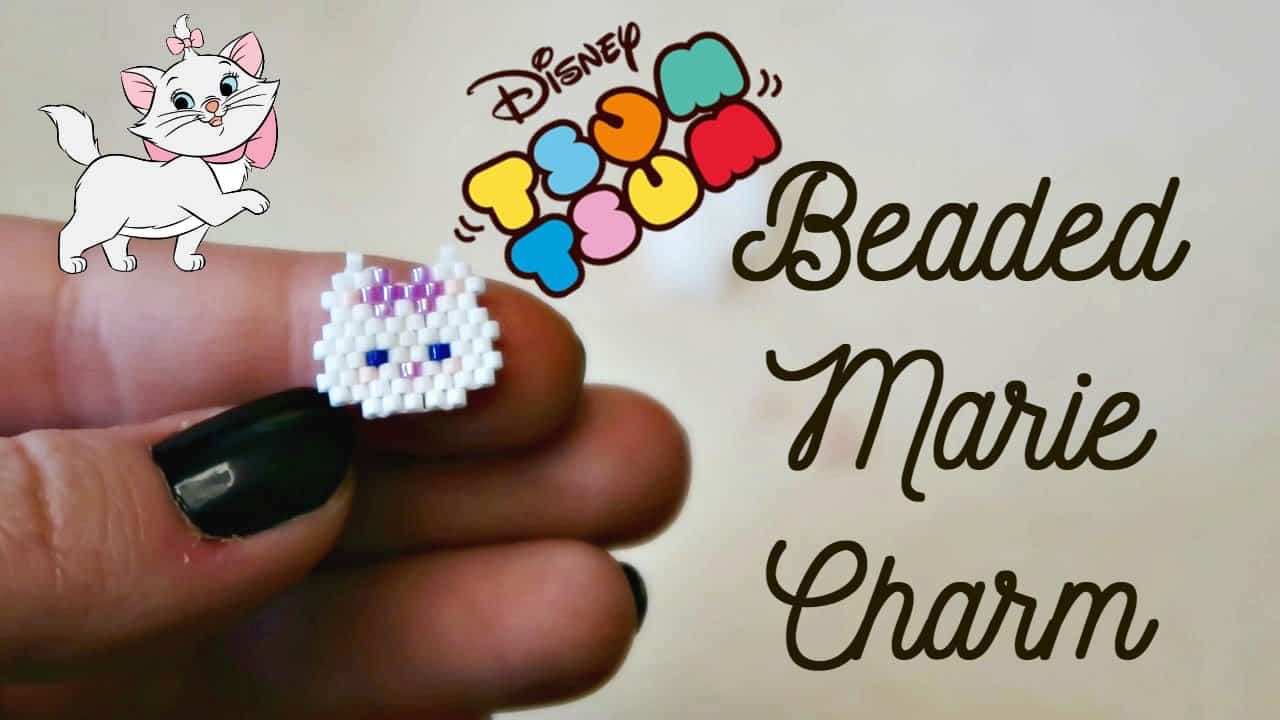 Beaded tsum tsum inspired marie charm