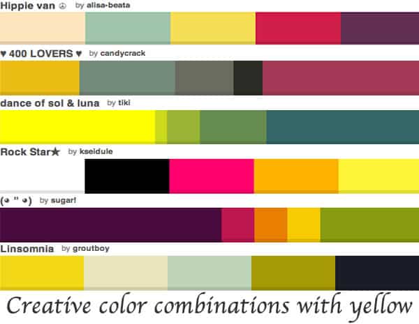 Colors That Go With Yellow: Colors That Complement Yellow