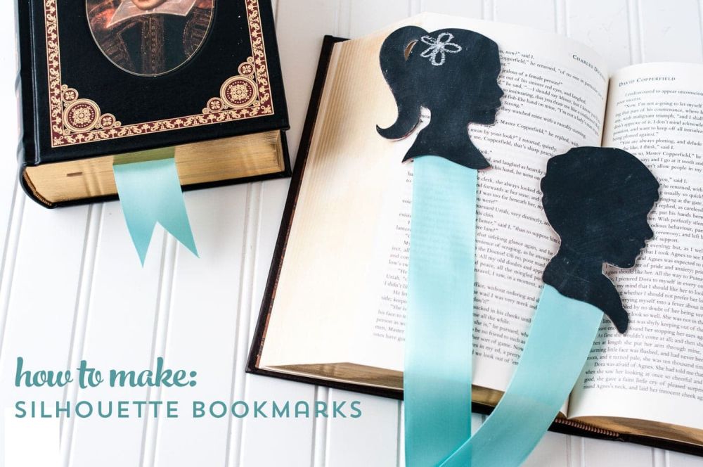 Diy silhouette bookmarks