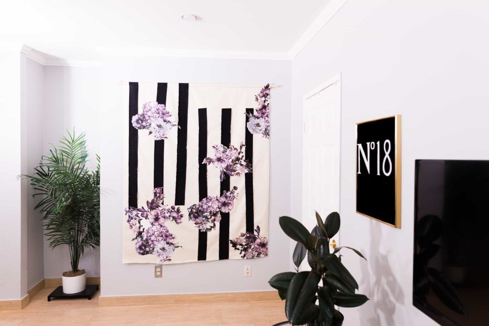 Purple Flower Wallpaper Panel