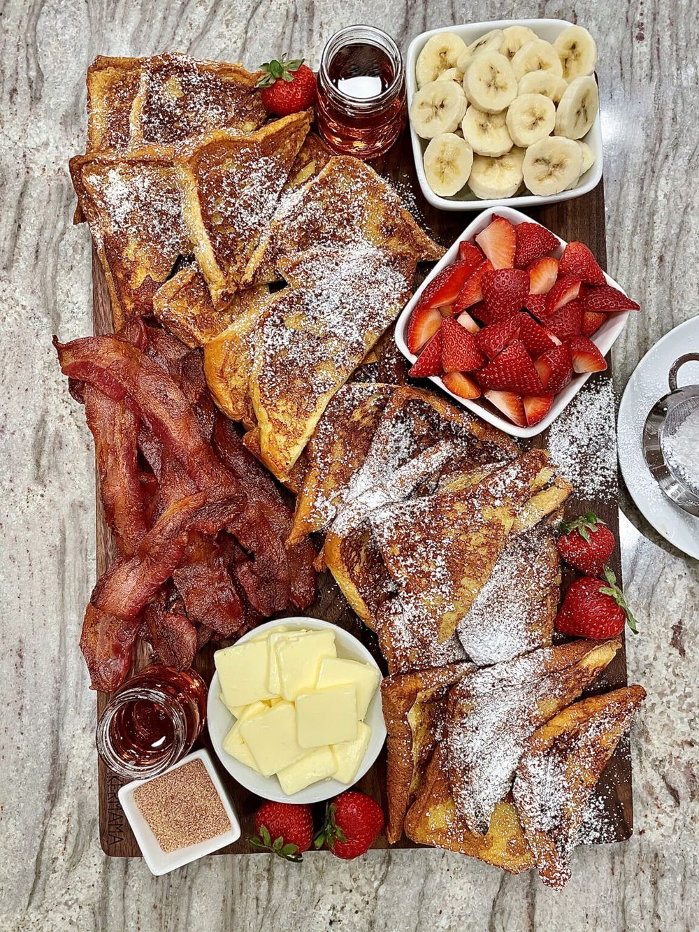 French toast board valentine’s day edible arrangements