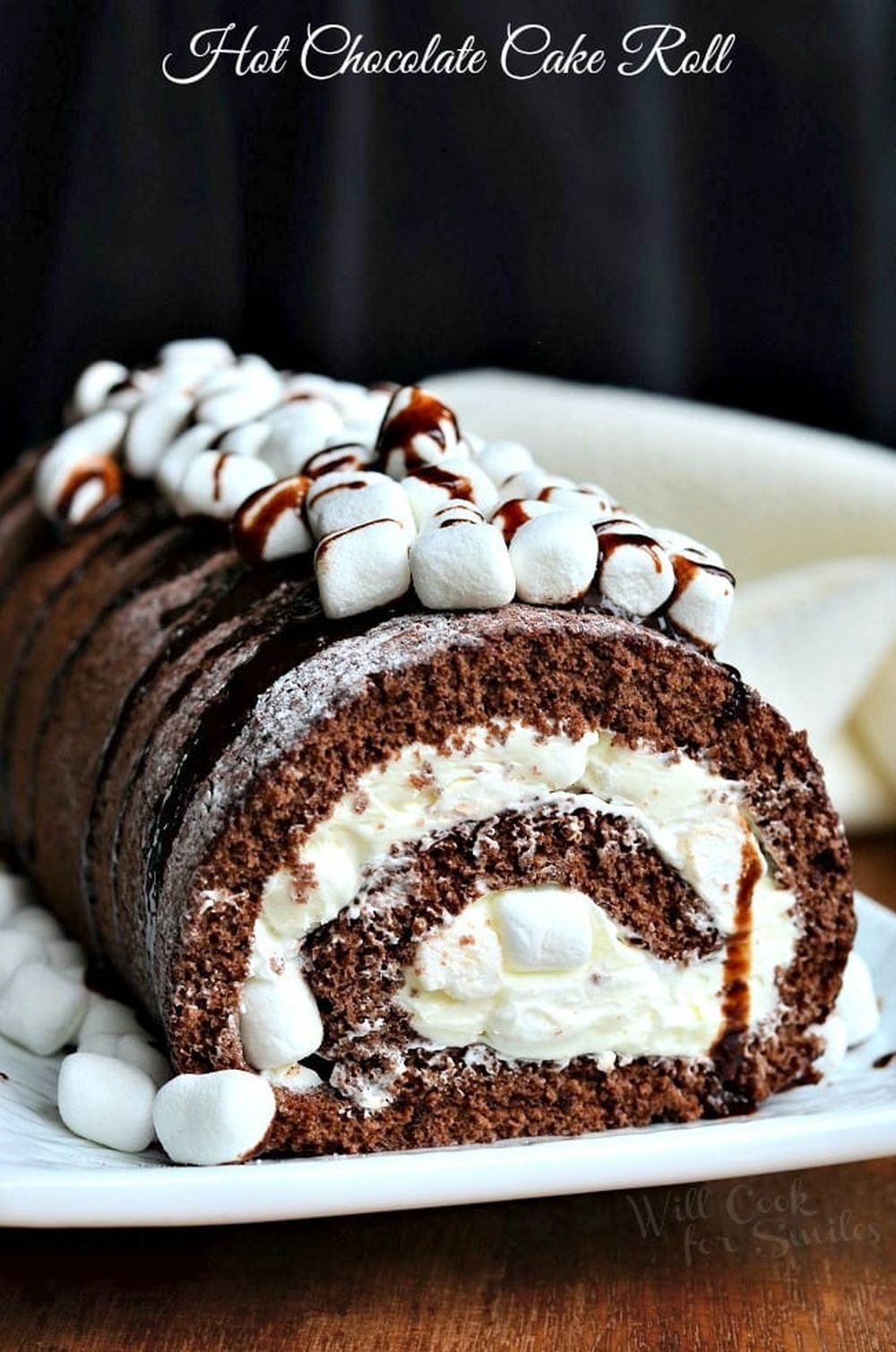 Hot chocolate cake roll tasty valentine's day desserts