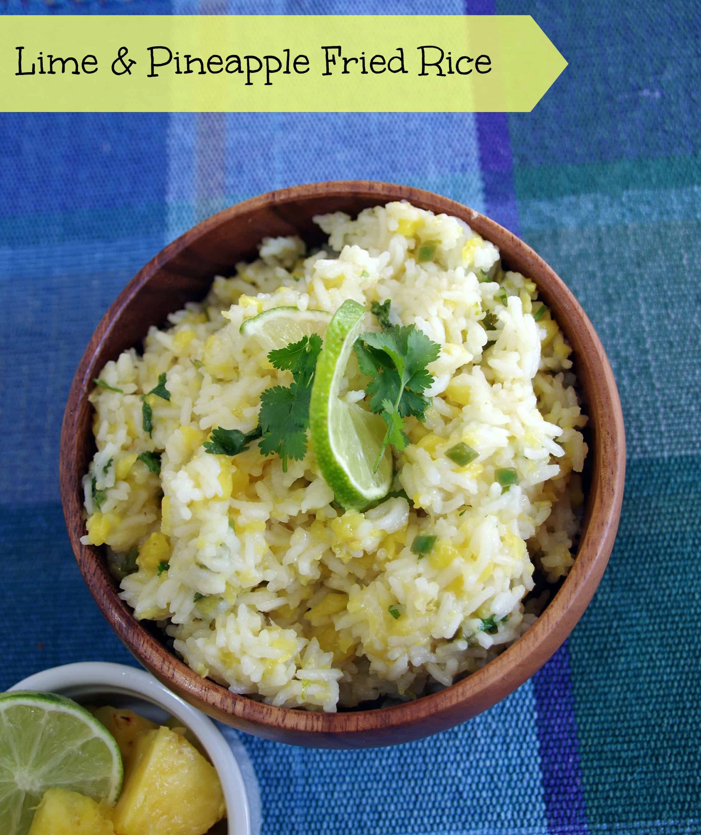 Lime and pineapple fried rice