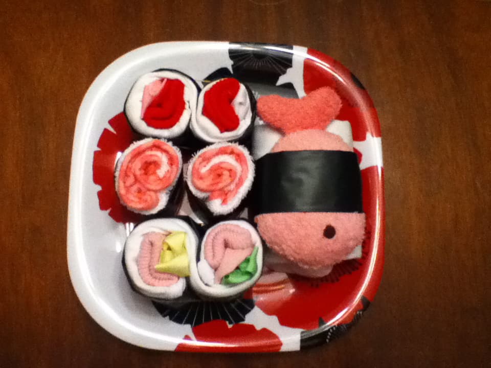 Sushi baby shower gift
