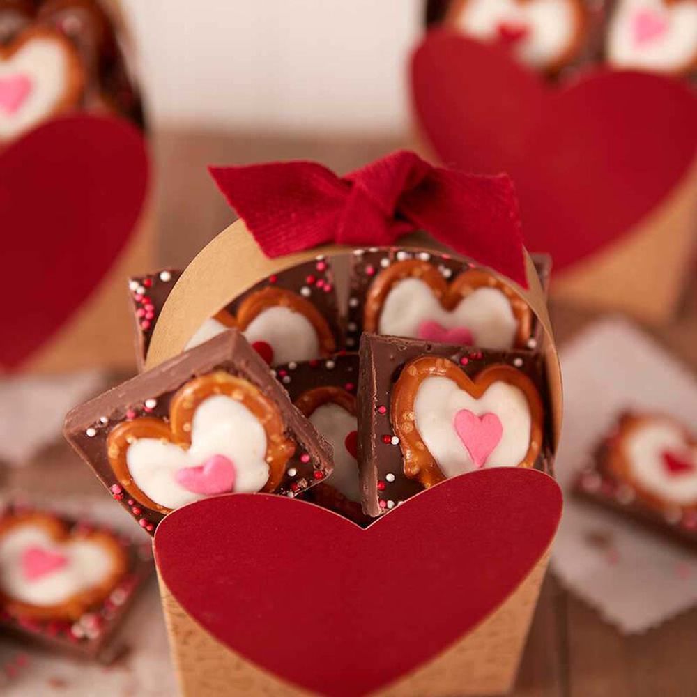 Valentine’s day flower pretzels valentine’s day edibles