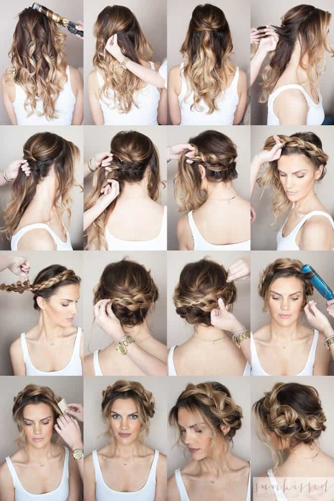 Braided crown tutorial