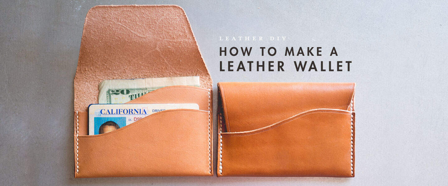 Diy leather wallet wide