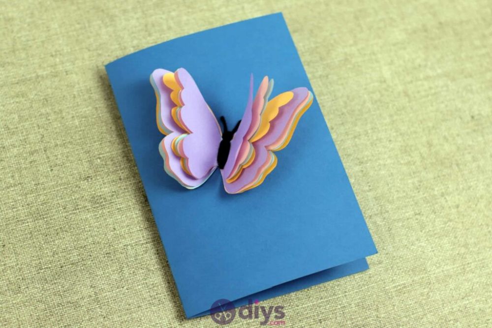 3D Butterfly - Free Printable Mother's Day Cards