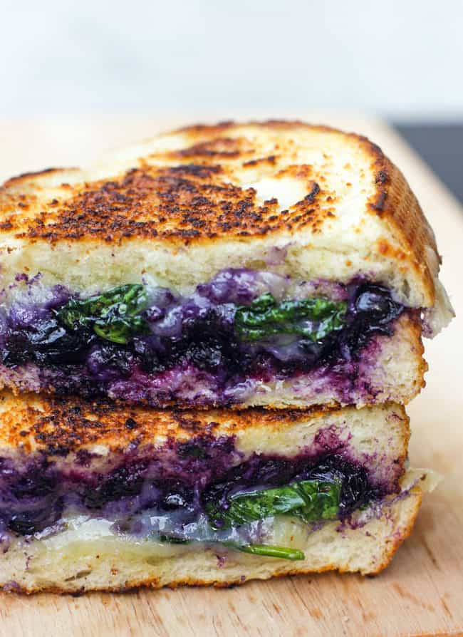 Balsamic blueberry grilled cheese