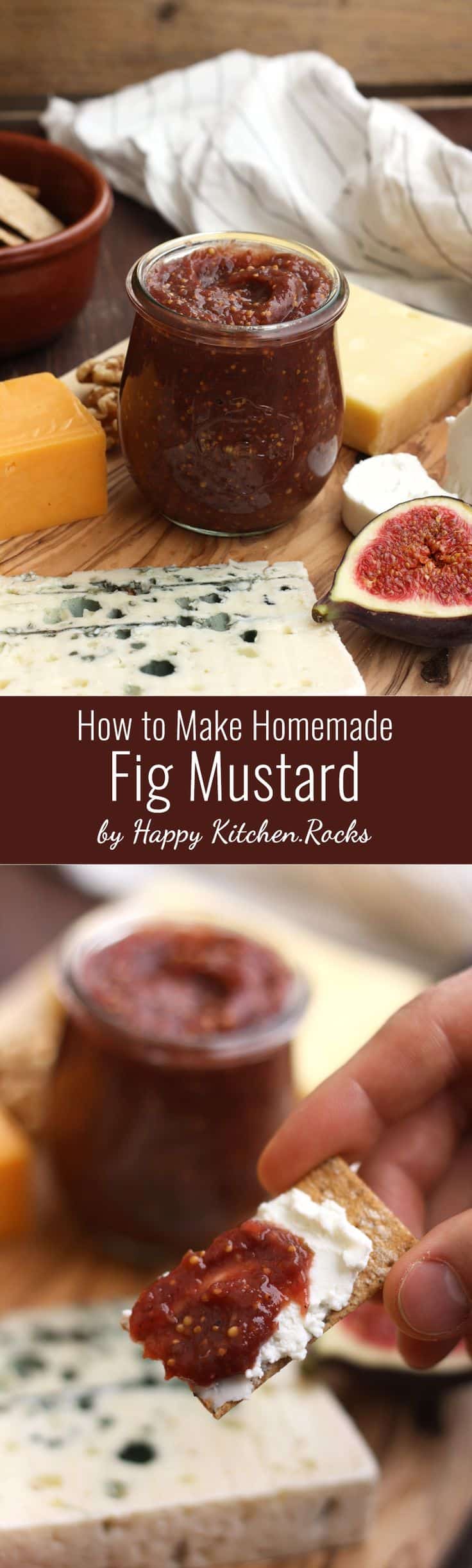 Homemade fig mustard