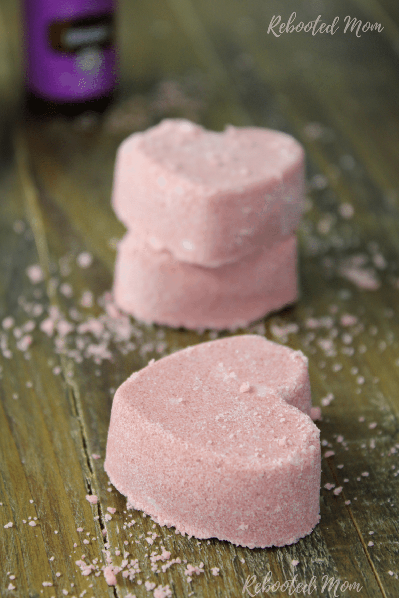 Pink himalayan salt bath bombs