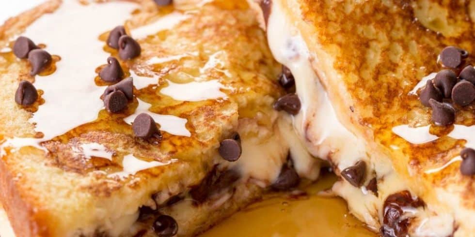Cookie dough stuffed french toast