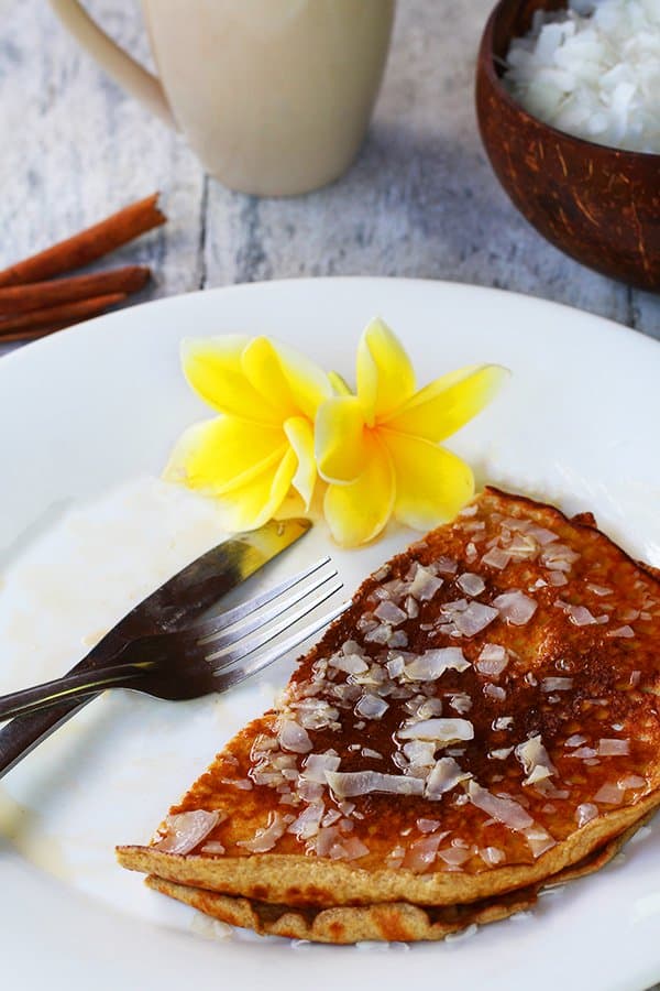 Low carb coconut pancakes