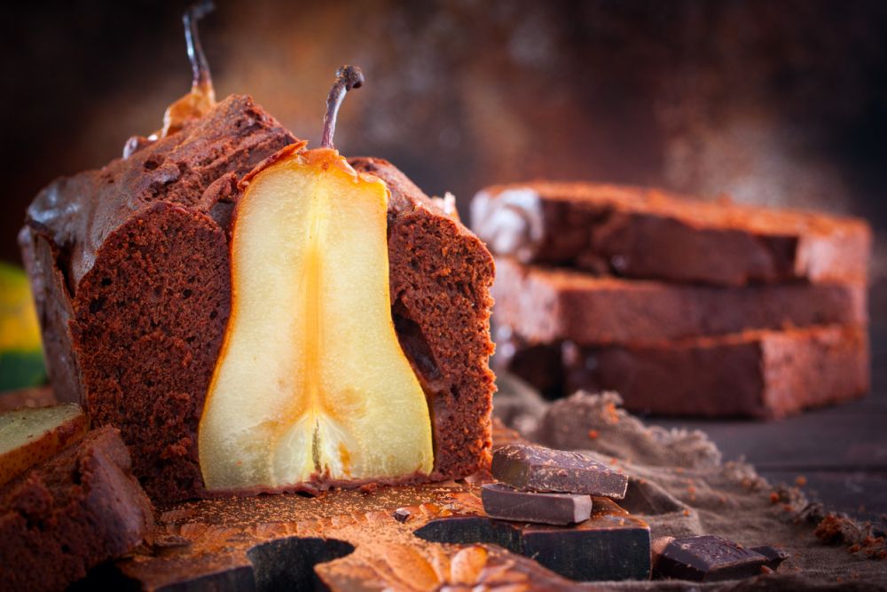 Pear Cake Recipe with Chocolate