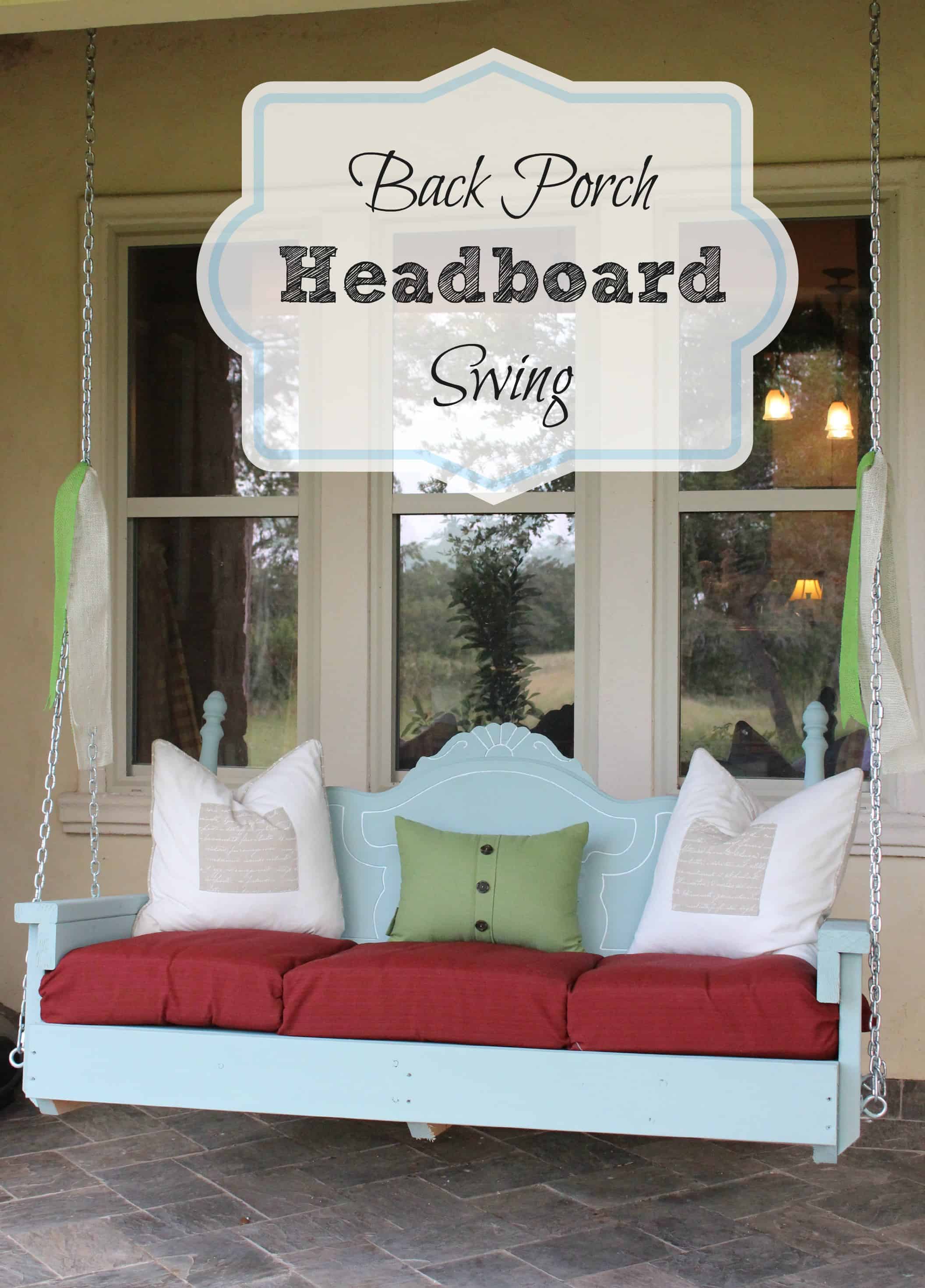 Back porch headboard swing