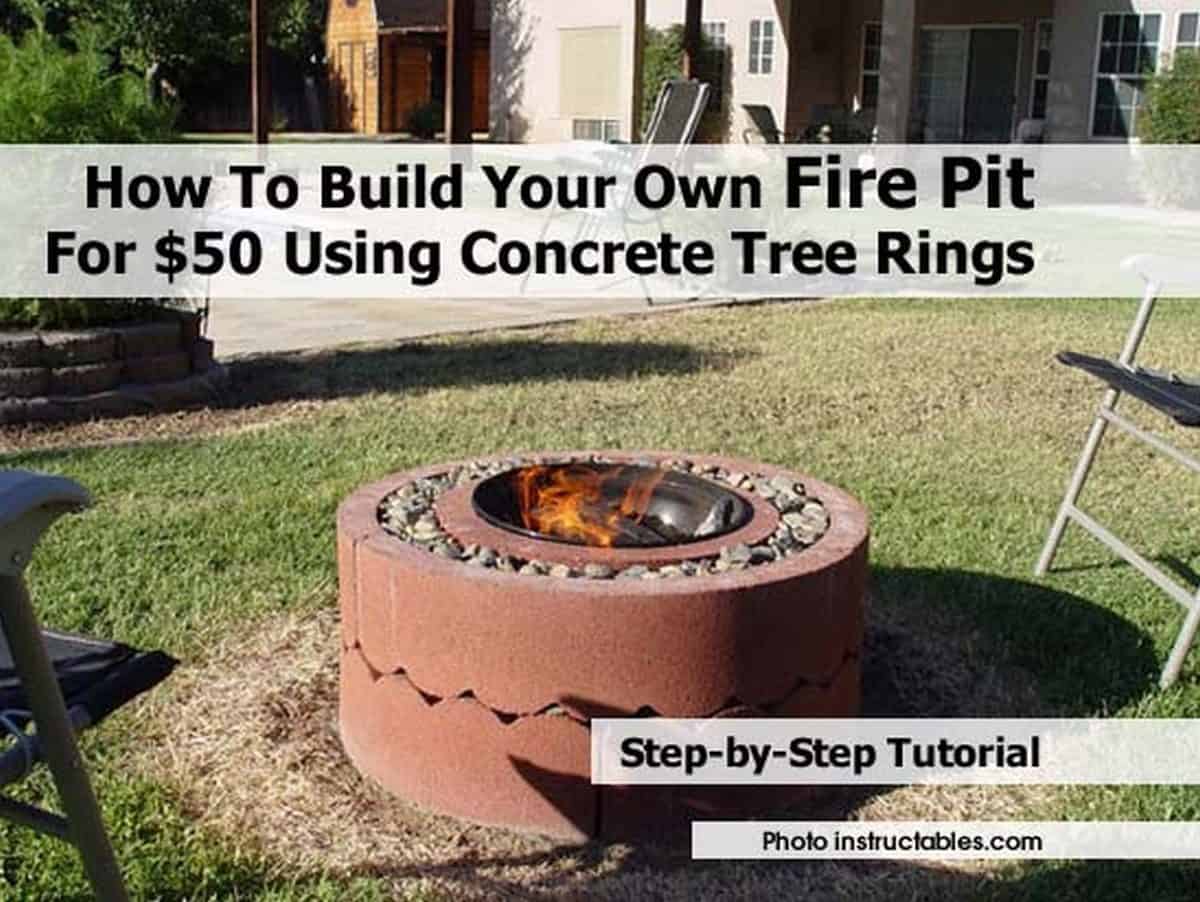 Concrete tree rings pit for $50