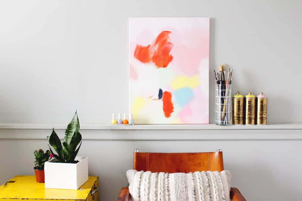 Diy abstract wall art