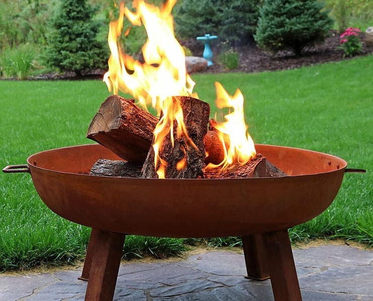 Fire bowl style outdoor pit