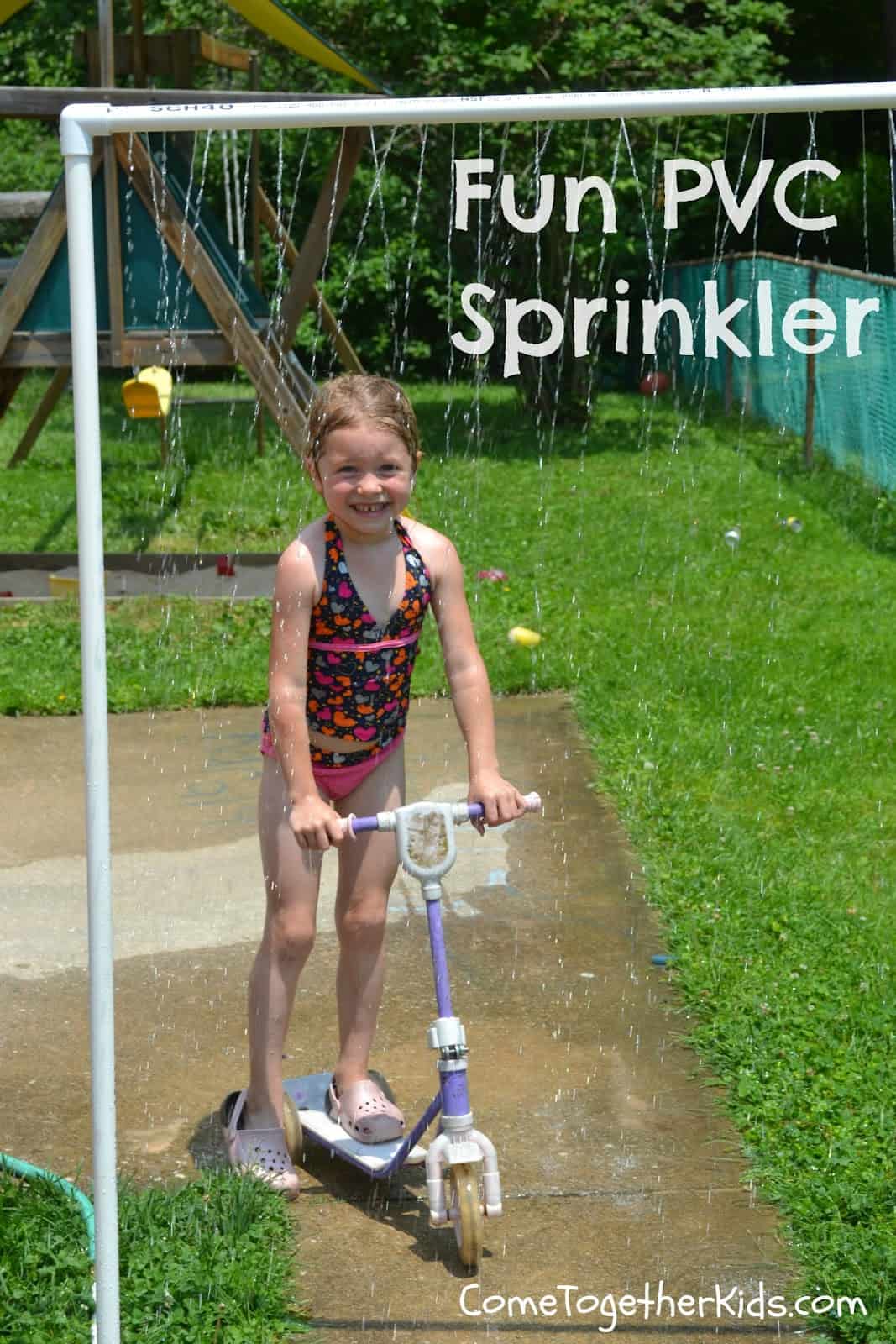 Fun bike wash sprinkler