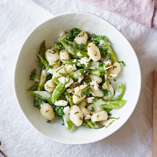 Gnocchi with spring vegteables