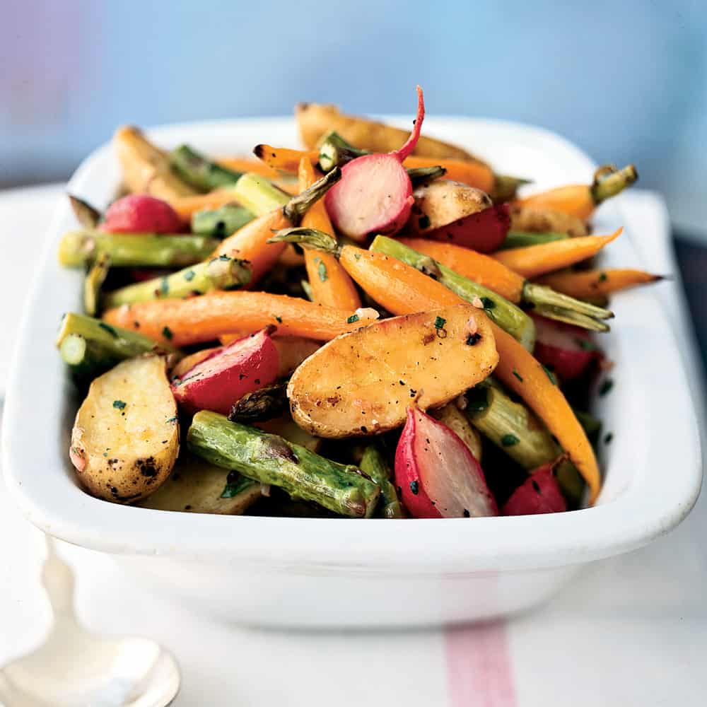 Roasted Baby Spring Vegetables