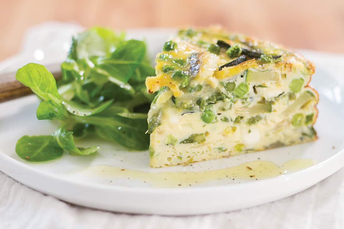 Spring vegetable frittata