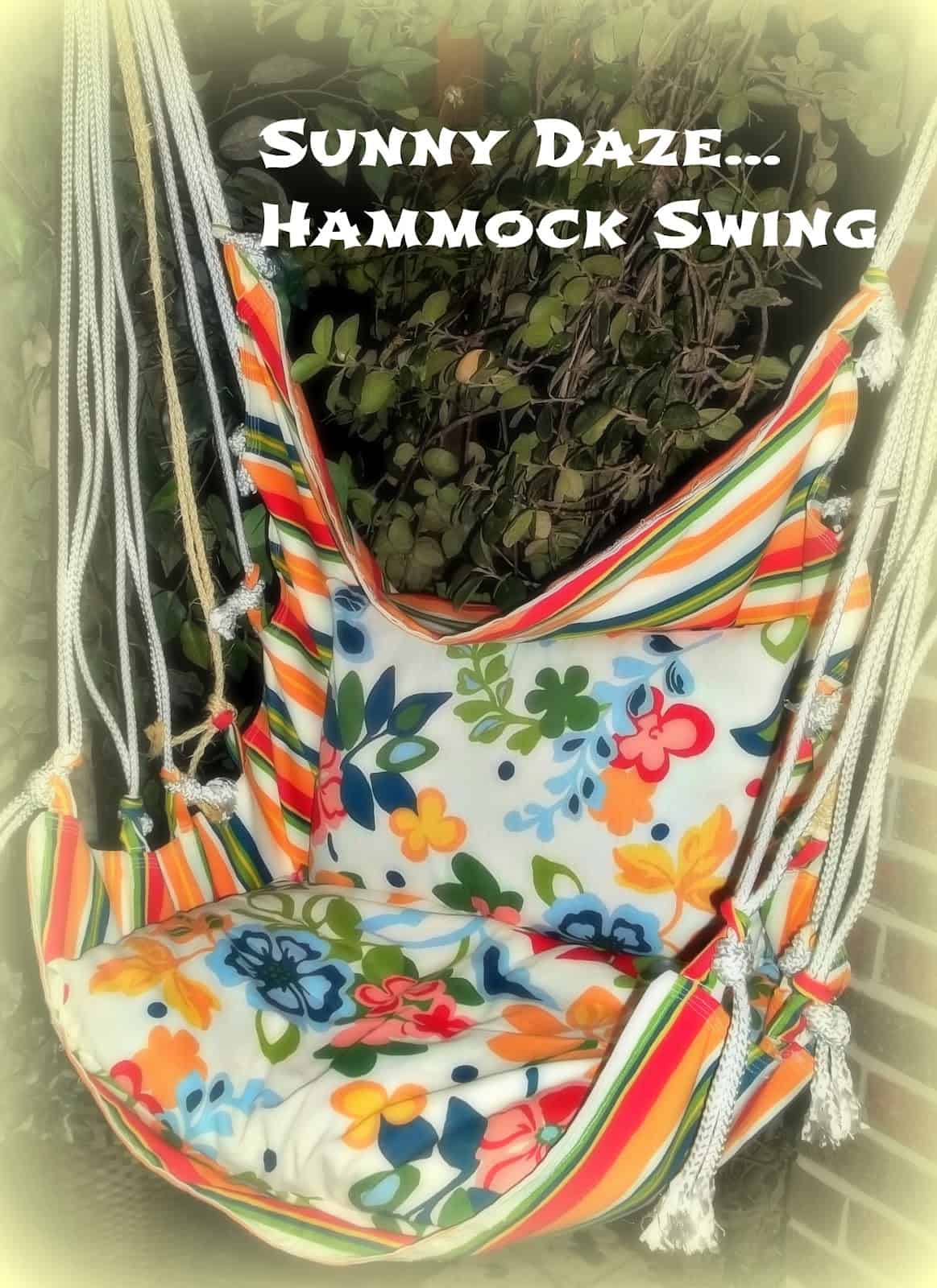 Upright hammock swing