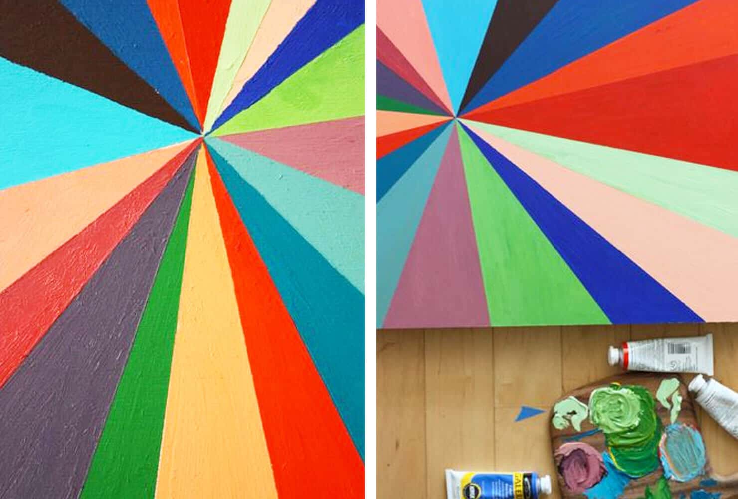 Diy canvas paintings pinwheel painting