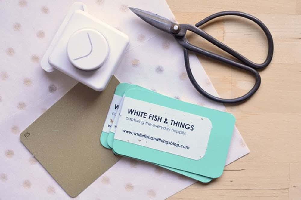 Diy paint chip business cards