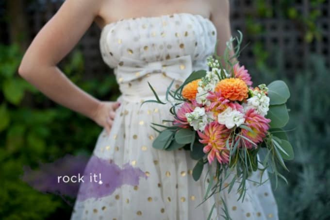 Rustic inspired wedding bouquet diy