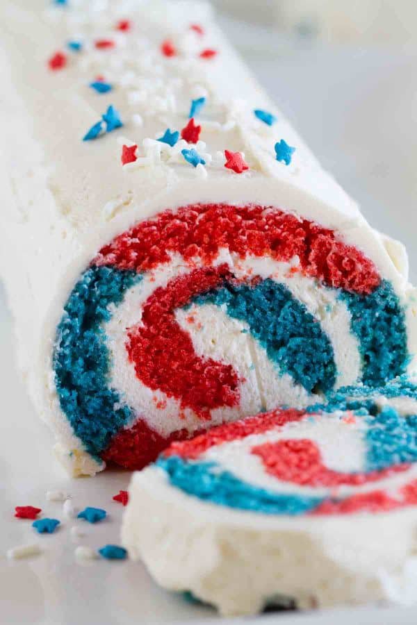 4th of july cake roll