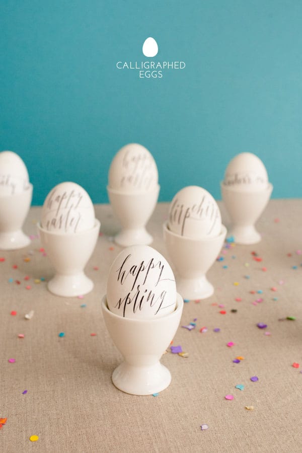 Calligraphed eggs for special occasions