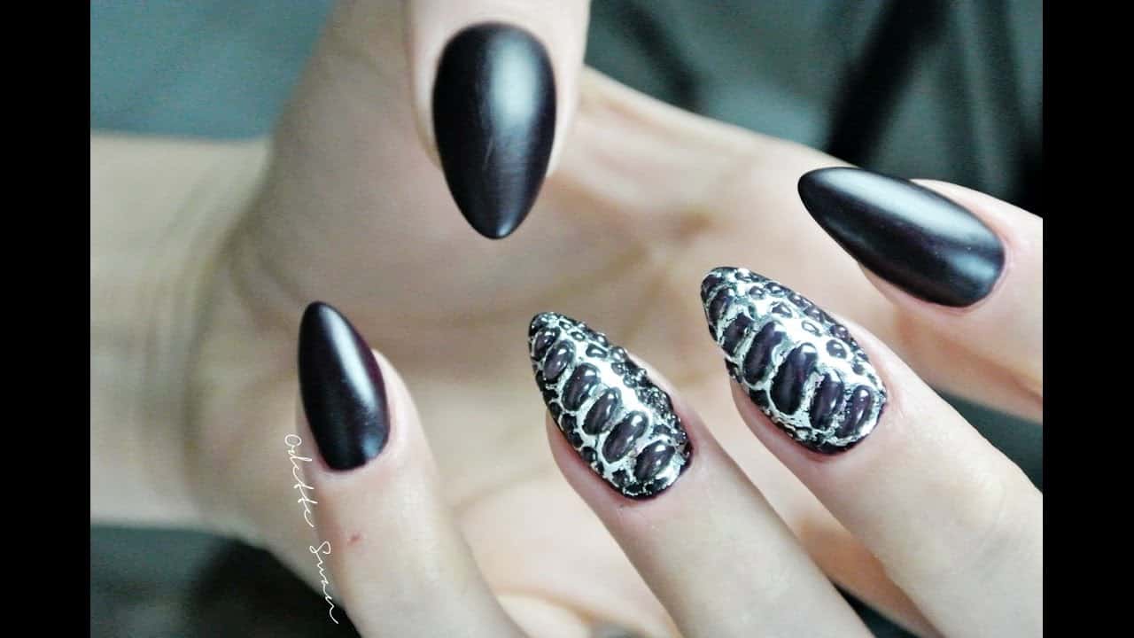Diy 3d snakeskin nails
