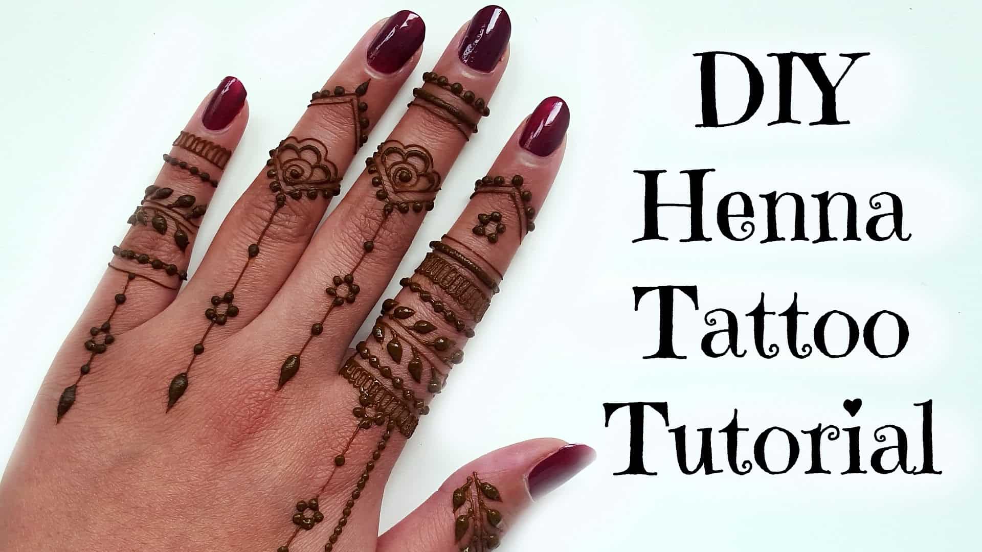 Simple Henna Hand Tatoos
