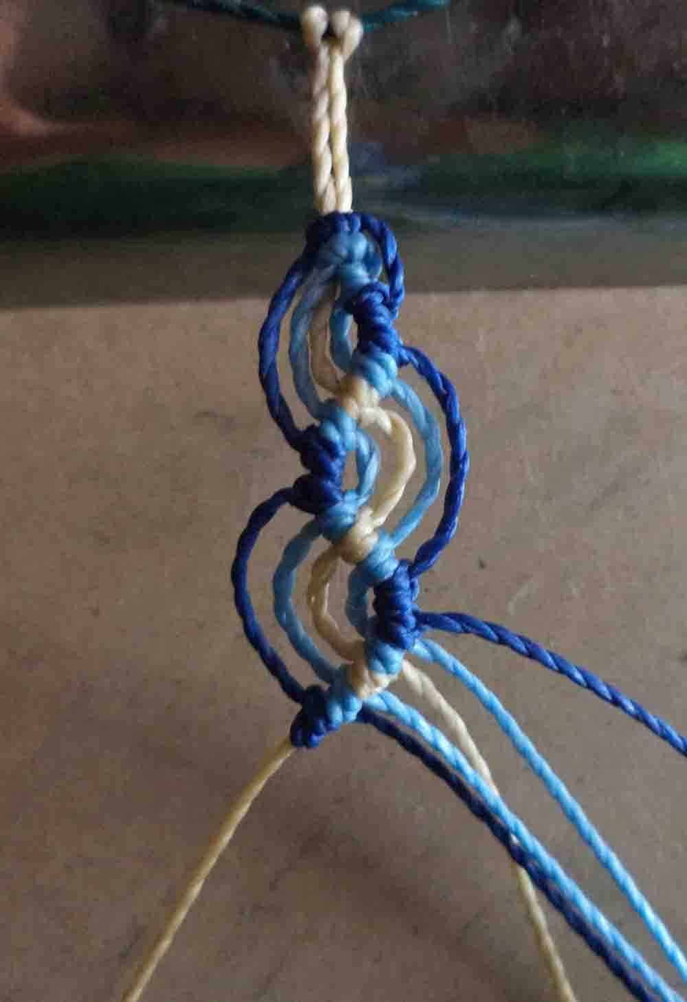 Peruvian wave hemp bracelet