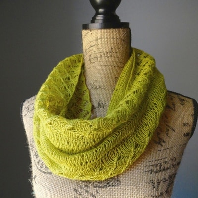 Spring lace infinity scarf