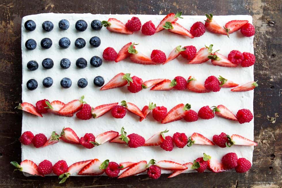 Fruit flag cake recipe